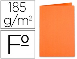 Subcarpeta cartulina Liderpapel Folio naranja 180 g/m²
